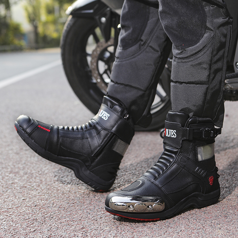 JG.WOLVES Leather Biker Shoes  - đánh giá và giá Motorcycle Gear For Women