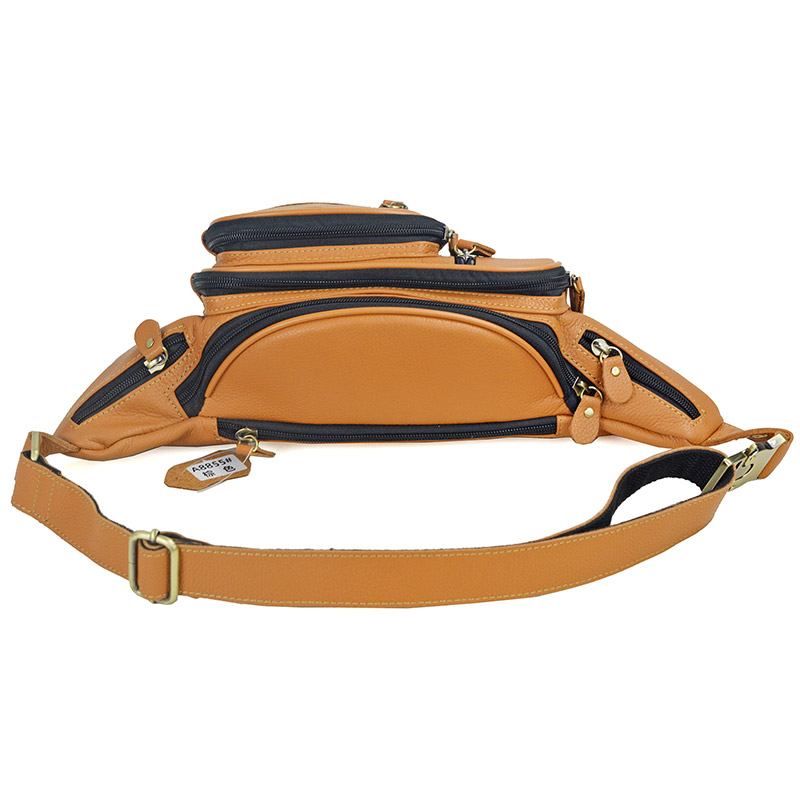 Men Genuine Leather Waist Pack - đánh giá và giá Motorcycle Gear Backpack