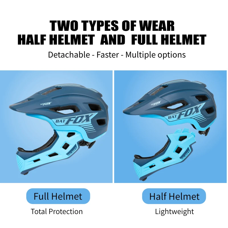BATFOX Bike Helmet Kids Full F - đánh giá và giá Motorcycle Gear Kids