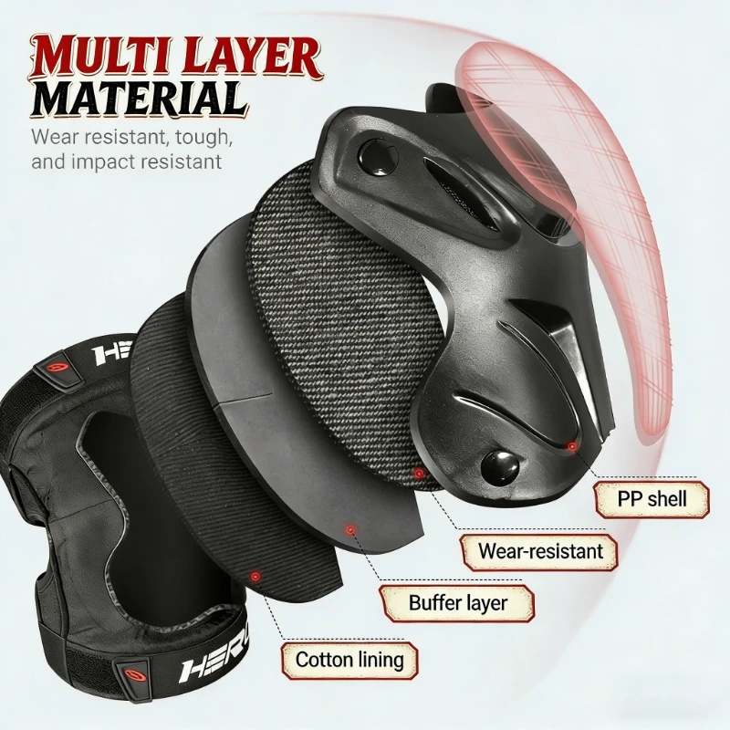 Anti-Fall Wear Resistant Motoc - đánh giá và giá Knee Guard Hard